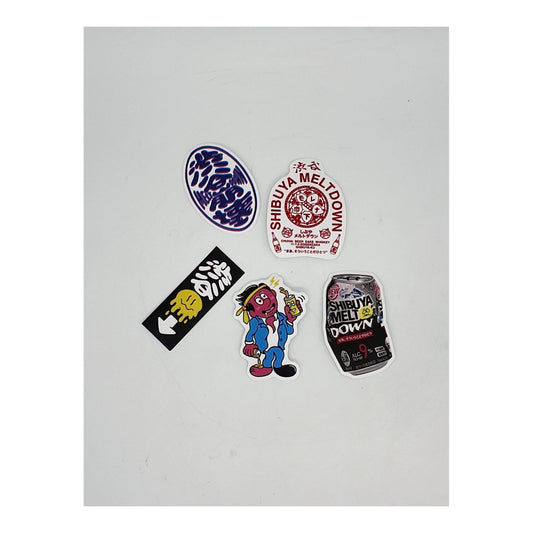 SHIBUYA MELTDOWN — 5 PIECE STICKER PACK